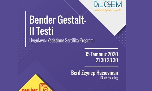 Bender Gestalt Ii Testi Uygulay C Yeti Tirme Sertifika Program